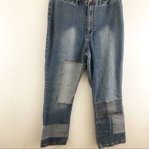 Revolt blue patch high rise jeans size 20